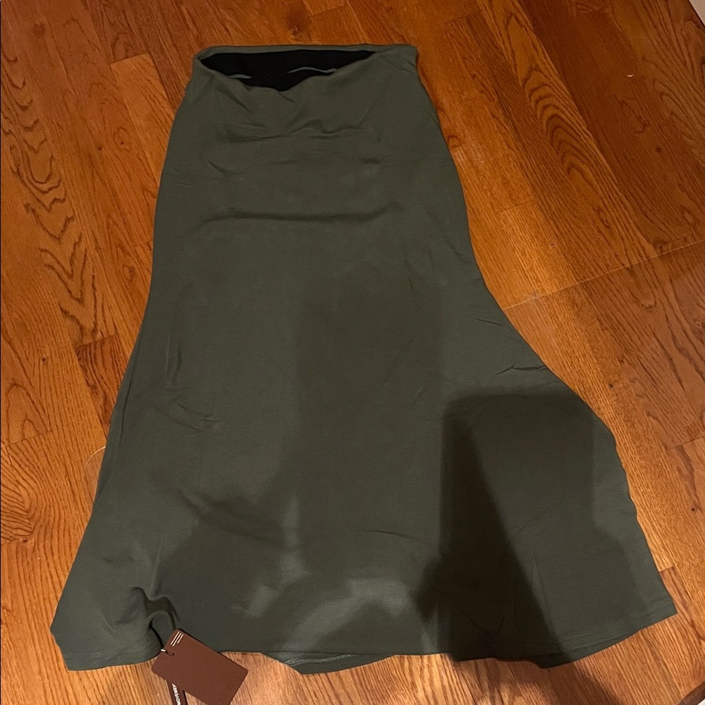 OGL Deep Green Maxi Skirt